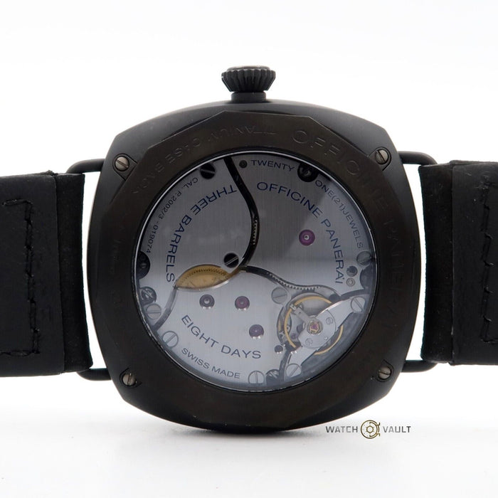 Panerai Radiomir 8 Days Black Ceramic Manual Wind Black Dial 45MM PAM00384