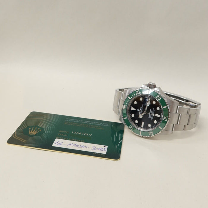 Rolex Submariner Date 41mm "Starbucks" Green Bezel Automatic Steel 41MM 126610LV