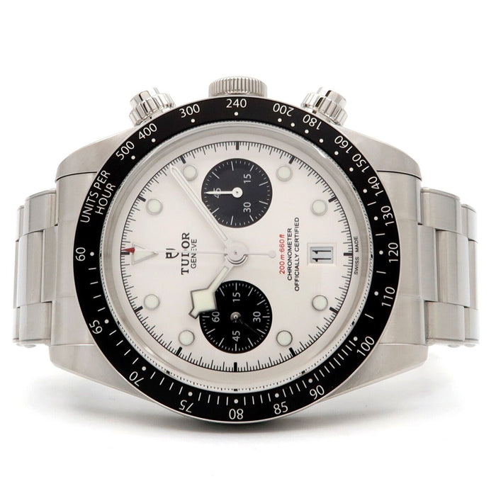 Tudor Black Bay Chronograph Panda White Dial Automatic 41MM Steel Date 79360