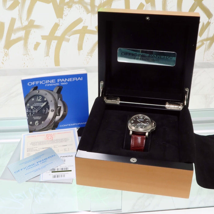 Panerai Luminor Marina Titanium Power Reserve Tobacco Dial Automatic PAM00057