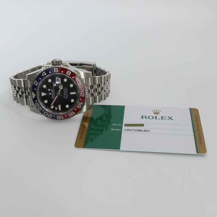 Rolex GMT-Master II Pepsi Jubilee Bracelet Stainless Steel Black Dial 126710BLRO