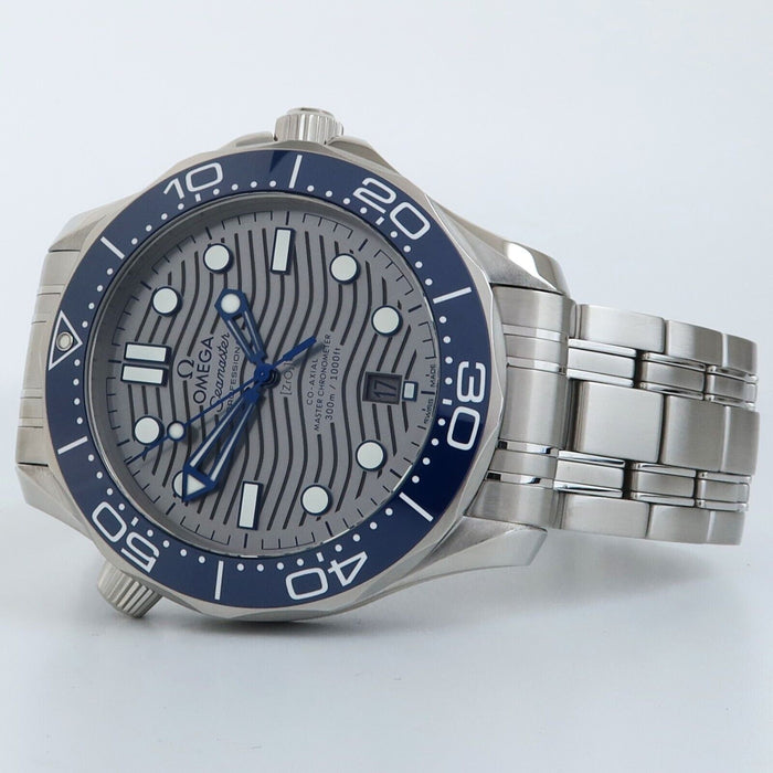 Omega Seamaster Diver 300M Grey Blue Dial Automatic Steel 210.30.42.20.06.001