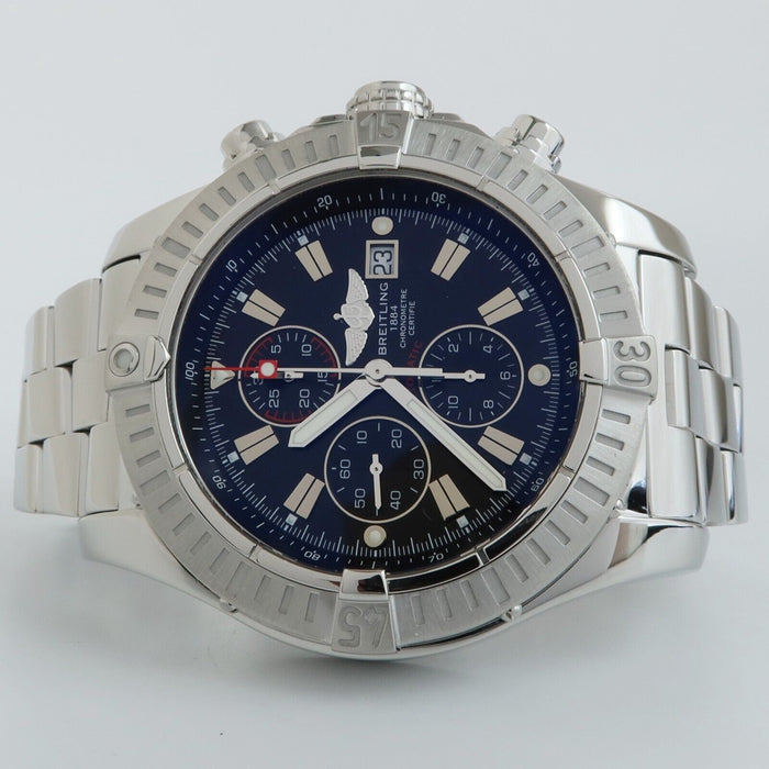 Breitling Super Avenger Blue Dial Chrono 48MM Stainless Steel Automatic A13370