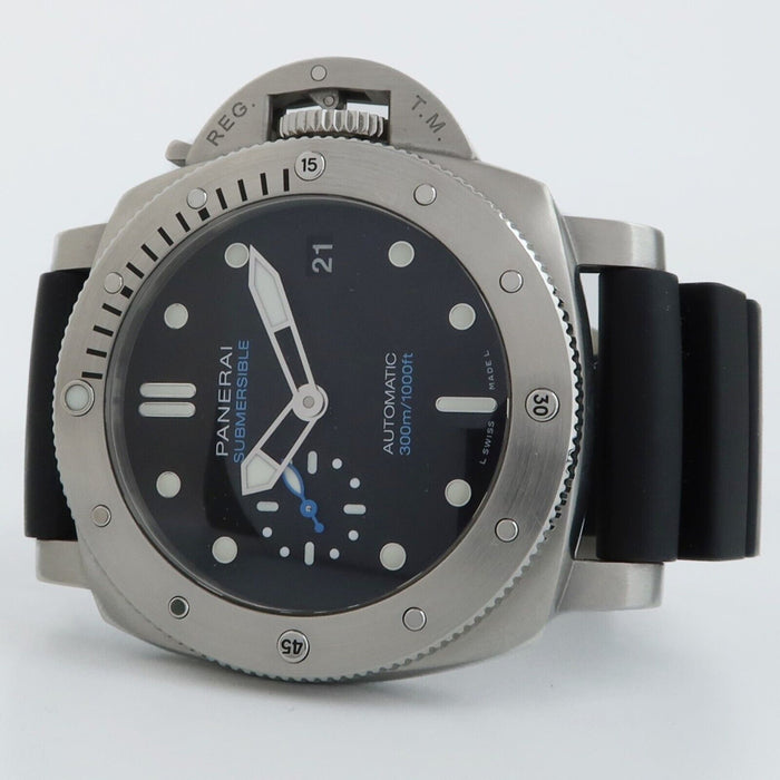 Panerai Luminor Submersible Black Dial 42MM Steel/Rubber Automatic PAM00973