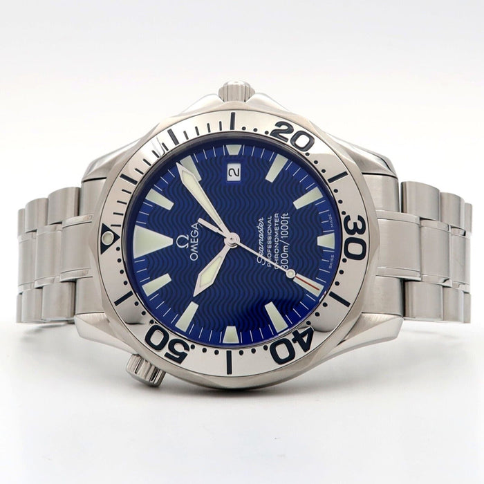 Omega Seamaster Electric Blue Dial Stainless Steel 41MM Automatic Date 2255.80
