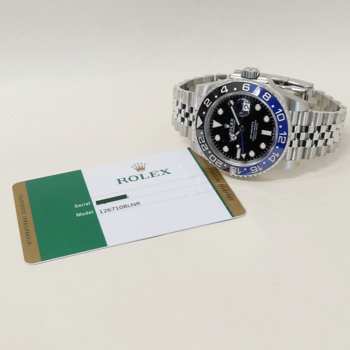 Rolex GMT-Master II Blue/Black "Batgirl" Jubilee Bracelet Steel 40MM 126710BLNR