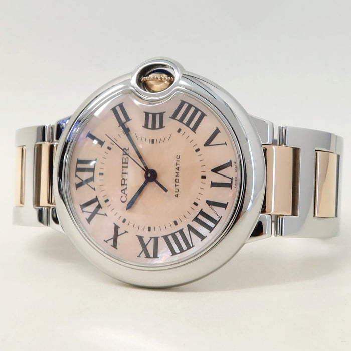 Cartier Ballon Bleu Midsize Mother of Pearl Dial 18k Rose Gold/Steel W6920033