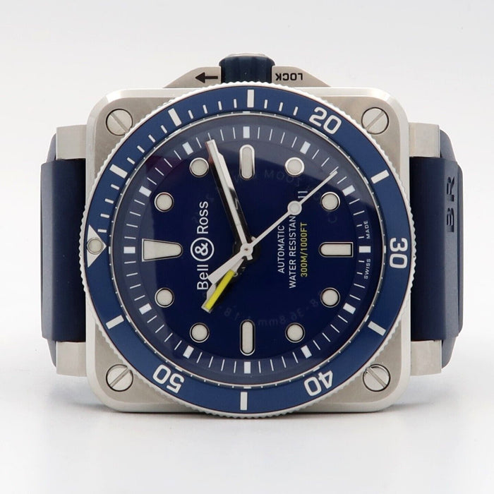 Bell & Ross BR03-92 Diver Blue Dial Stainless Steel 42MM Automatic BR03-92-D