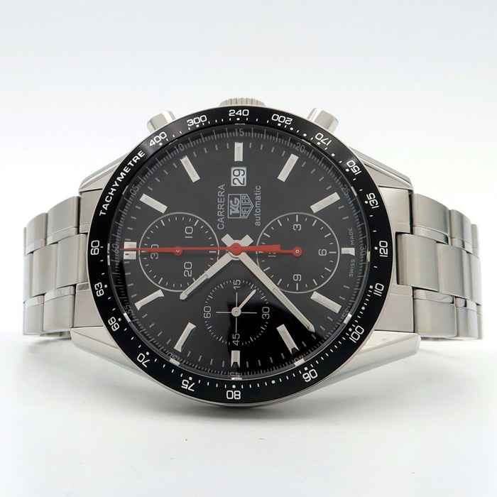 TAG Heuer Carrera Chronograph Black Dial Automatic Stainless Steel 41MM CV2014