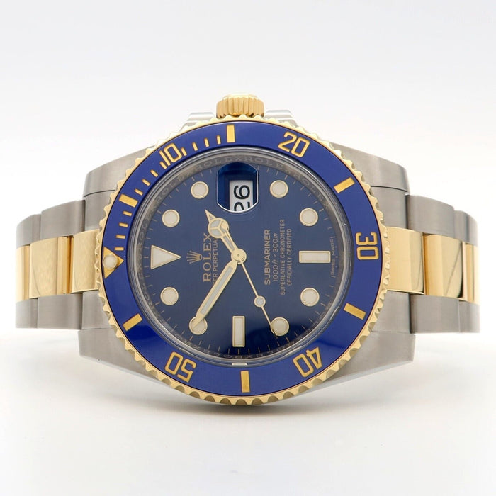 Rolex Submariner Date 18kt Yellow Gold & Steel Blue Dial 40MM 116613LB