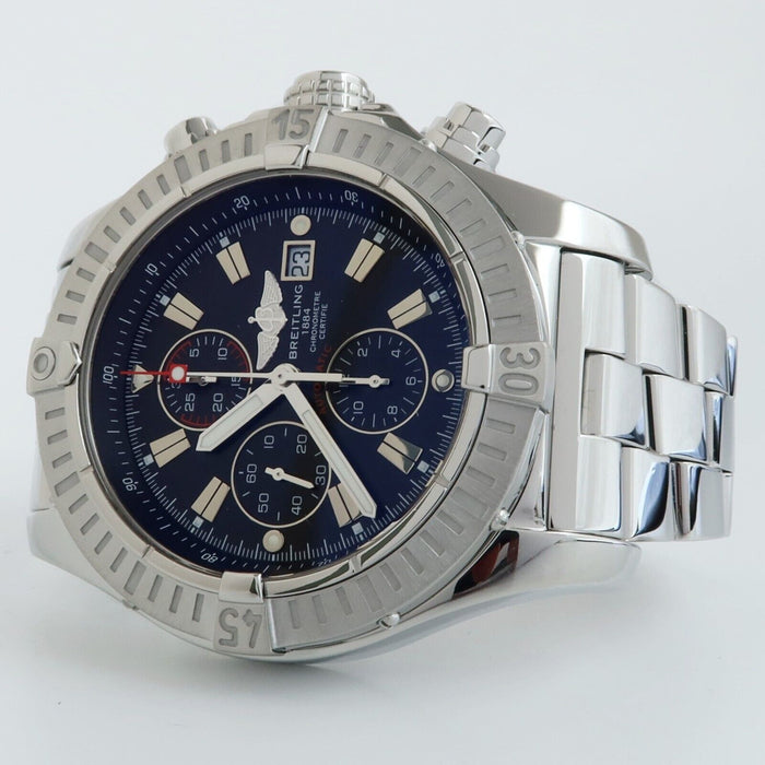 Breitling Super Avenger Blue Dial Chrono 48MM Stainless Steel Automatic A13370