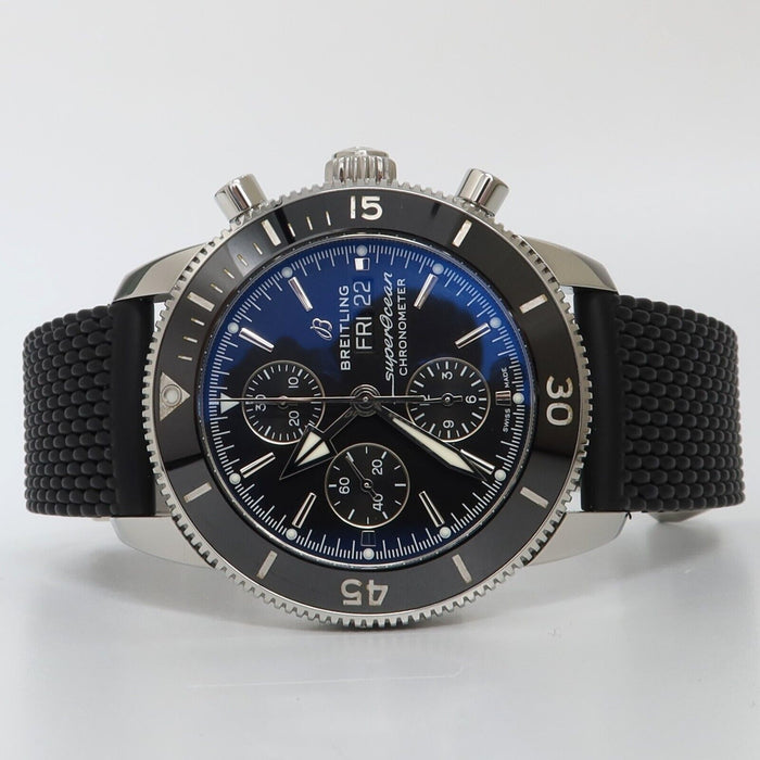 Breitling Superocean Heritage II Chronograph Black Dial 44MM Rubber/Steel A13313