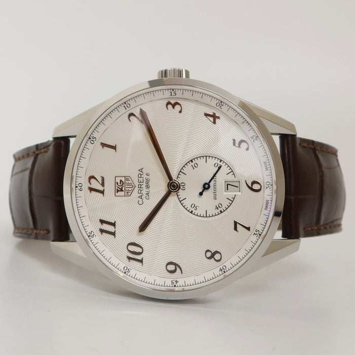 TAG Heuer Carrera Heritage Calibre 6 Silver Dial Automatic Steel 39MM WAS2112