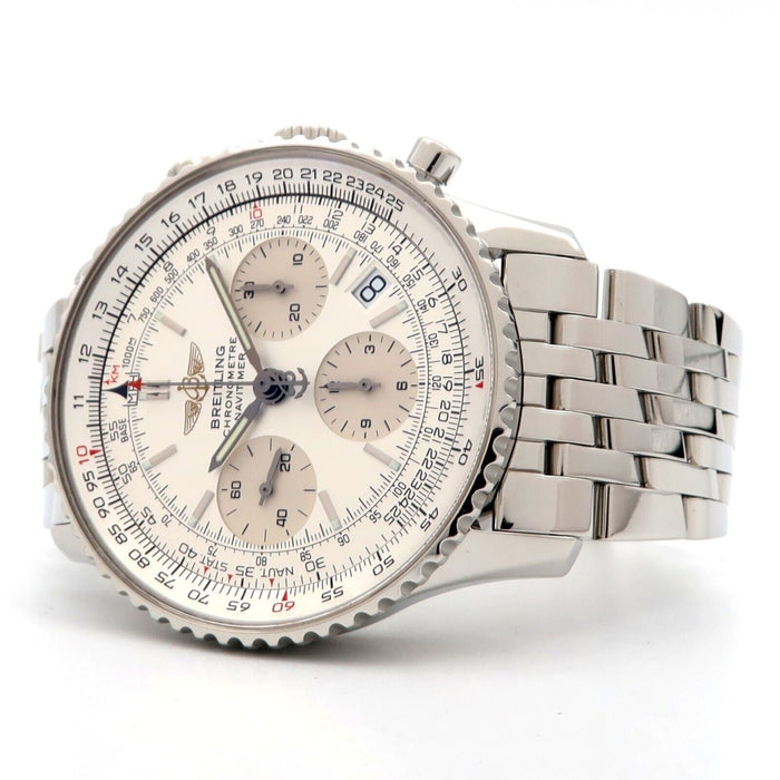 Breitling Navitimer Silver Dial Chronograph 42MM Steel Automatic A23322