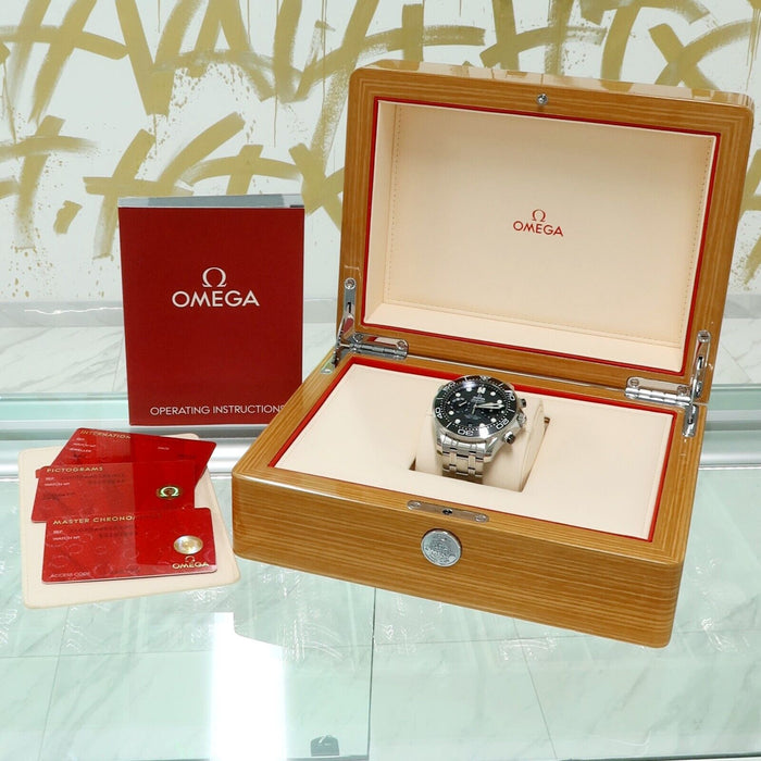 Omega Seamaster Diver 300M Chronograph Black Dial 44MM Steel 210.30.44.51.01.001