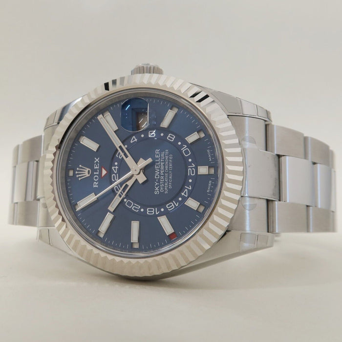 Rolex Sky-Dweller Blue Dial Stainless Steel Oyster 42MM Automatic Bx/Prs 326934