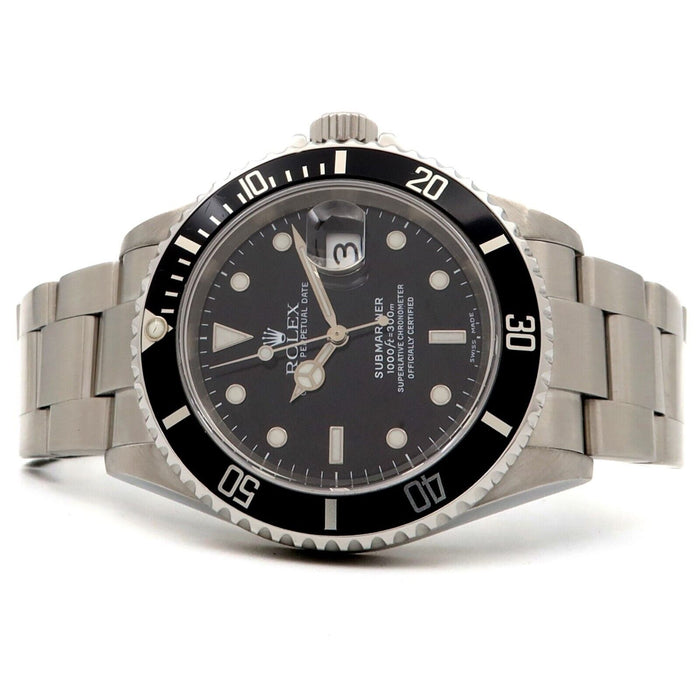 Rolex Submariner Date Automatic Black Dial Stainless Steel 40MM 16610