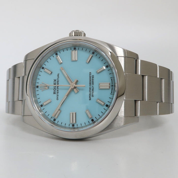 Rolex Oyster Perpetual 36 "Tiffany" Blue Dial Stainless Steel Oyster 126000