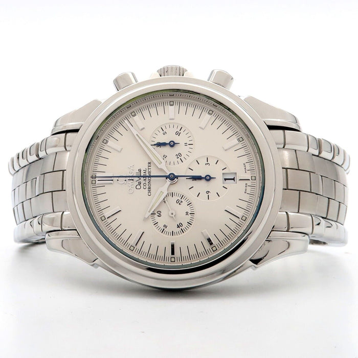 Omega DeVille Co-Axial Chronograph Silver Dial 41MM Automatic Steel 4841.31.32