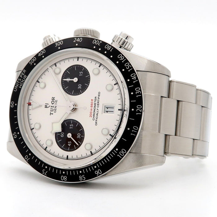 Tudor Black Bay Chronograph Panda White Dial Automatic 41MM Steel Date 79360