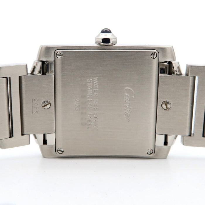 Cartier Tank Francaise Mid-Size Stainless Steel Quartz Silver Dial W51011Q3