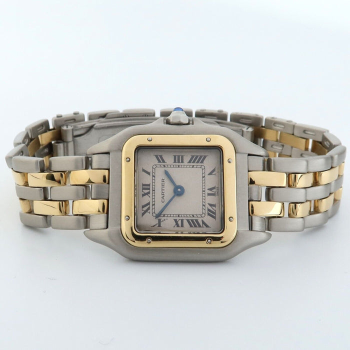 Cartier Panthere 18kt Yellow Gold & Steel White Dial Quartz 22MM Small 1120