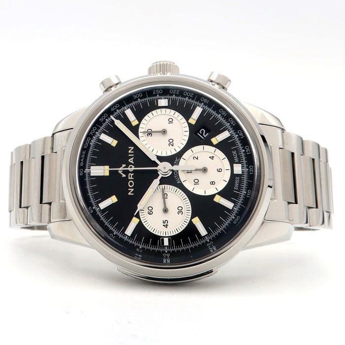 Norqain Freedom 60 Chronograph Black Dial Stainless Steel Automatic 43MM N2200