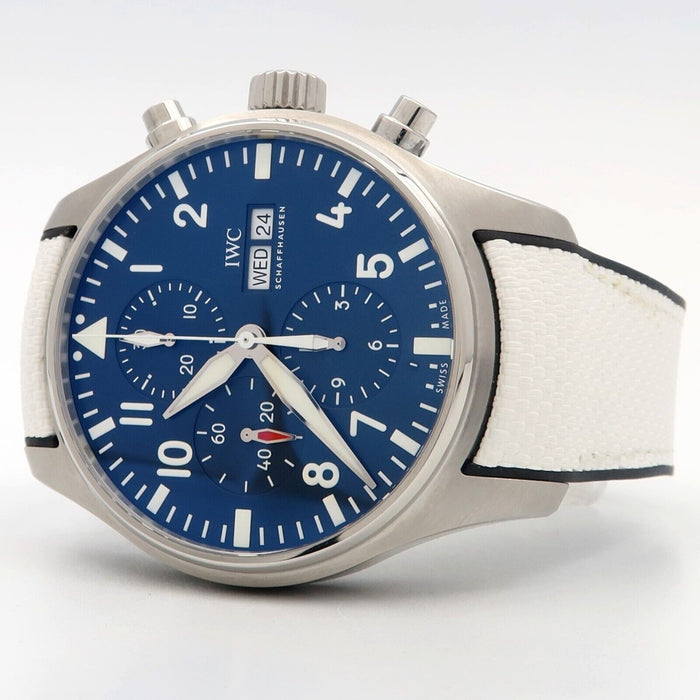 IWC Pilot Le Petit Prince Blue Dial Chronograph Automatic Stainless Steel IW37