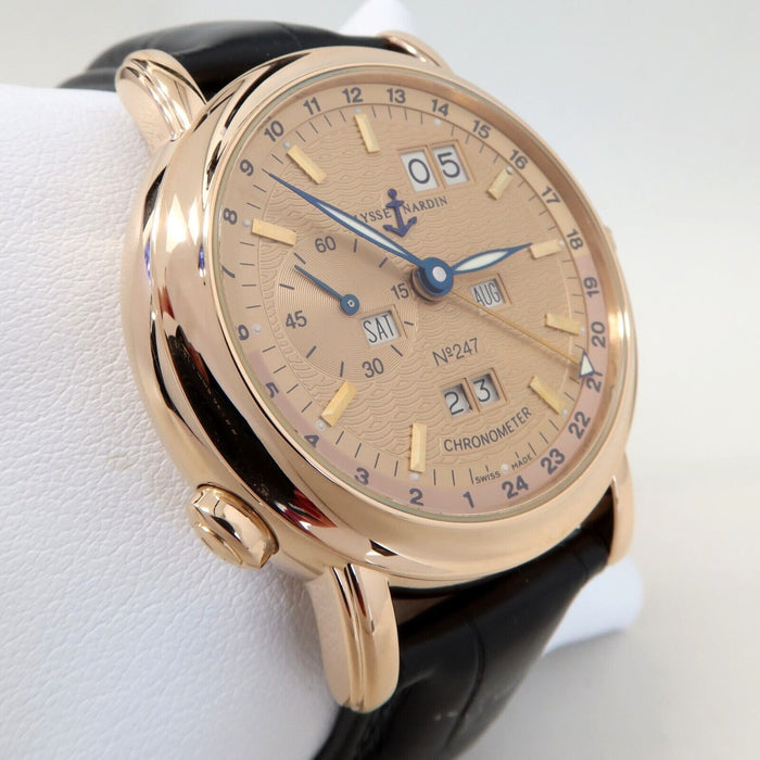 Ulysse Nardin GMT Perpetual +/- Solid 18kt Rose Gold Automatic 40MM 322-88