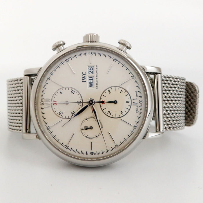 IWC Portofino Chronograph Silver Dial Day/Date Steel Automatic 42MM IW391009