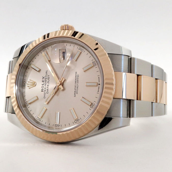 Rolex Datejust 41 Rose Dial 18K Rose Gold & Stainless Steel Oyster 126331