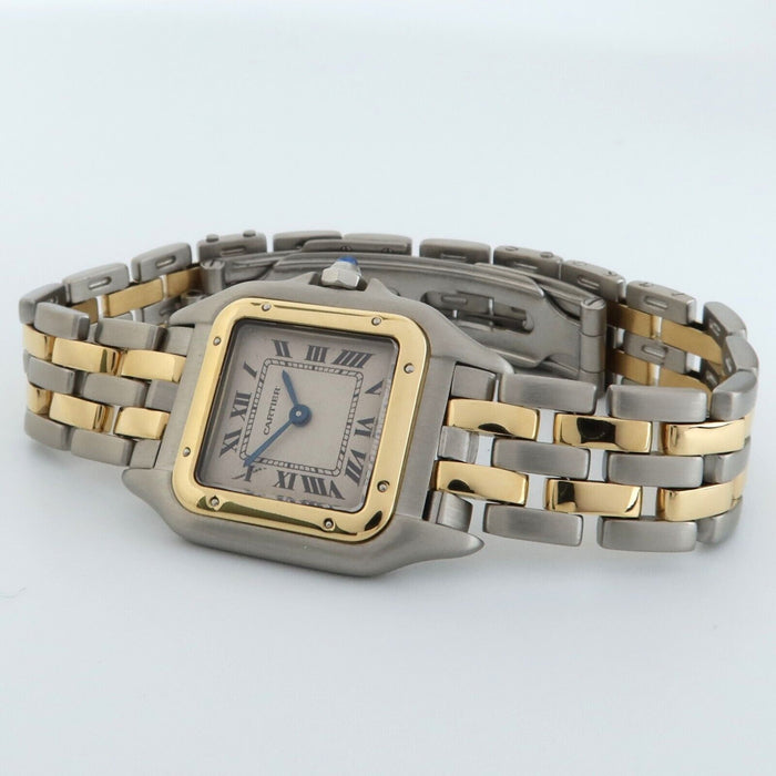 Cartier Panthere 18kt Yellow Gold & Steel White Dial Quartz 22MM Small 1120