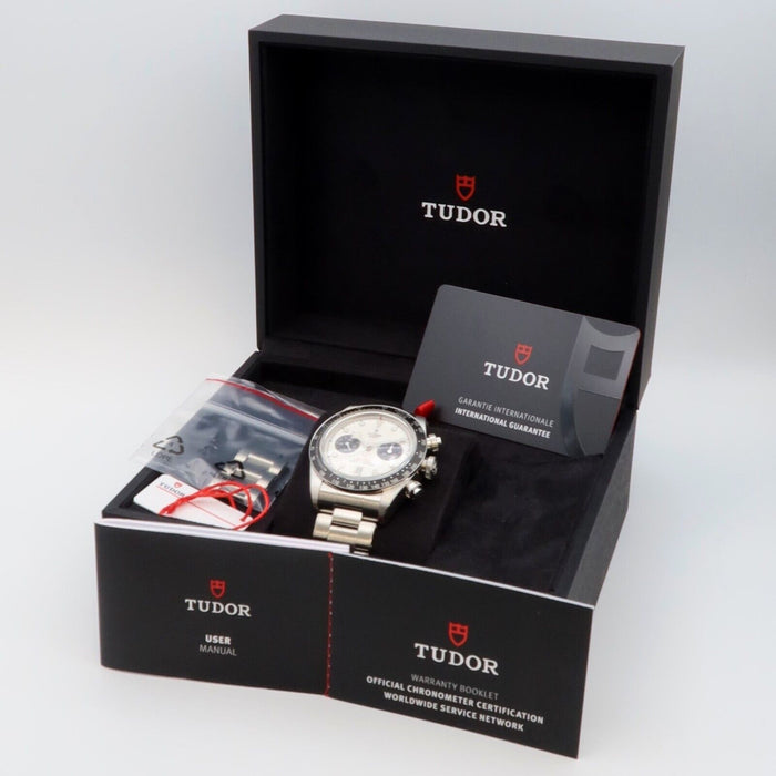 Tudor Black Bay Chronograph Panda White Dial Automatic 41MM Steel Date 79360