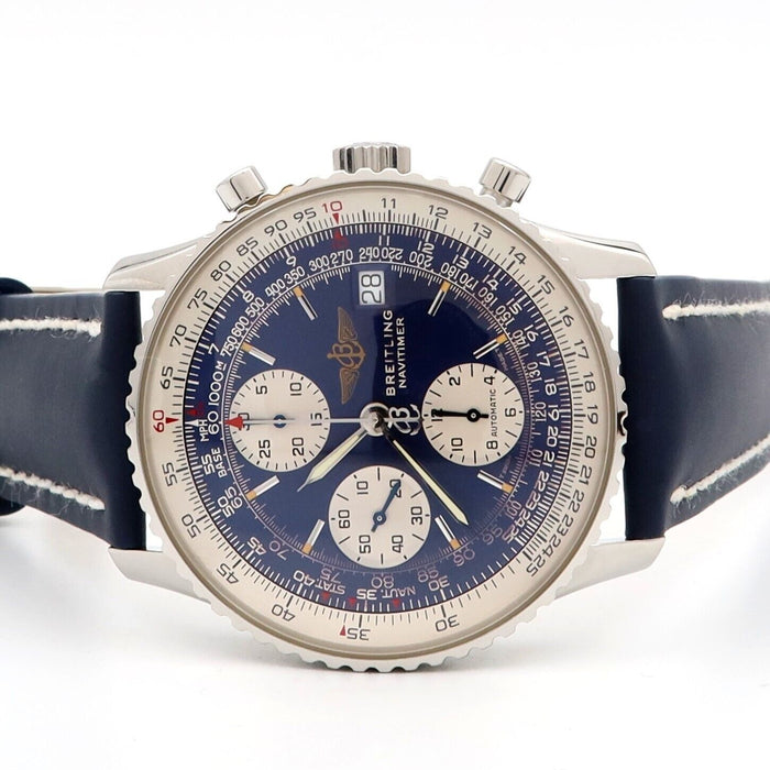 Breitling Old Navitimer Blue Dial Chronograph Automatic 41MM Steel A13022