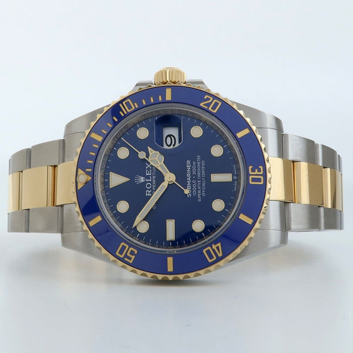 Rolex Submariner Date 18K Yellow Gold & Steel Blue Dial 41MM Automatic 126613LB