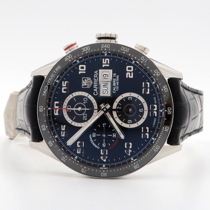 TAG Heuer Carrera Calibre 16 Chronograph Black Dial Stainless Steel CV2A1R