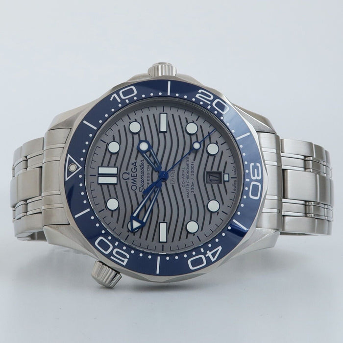 Omega Seamaster Diver 300M Grey Blue Dial Automatic Steel 210.30.42.20.06.001