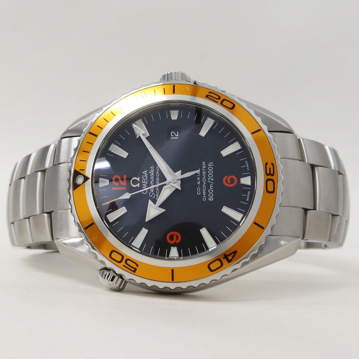 Omega Seamaster Planet Ocean Orange Bezel Black Dial 45MM Steel 2208.50