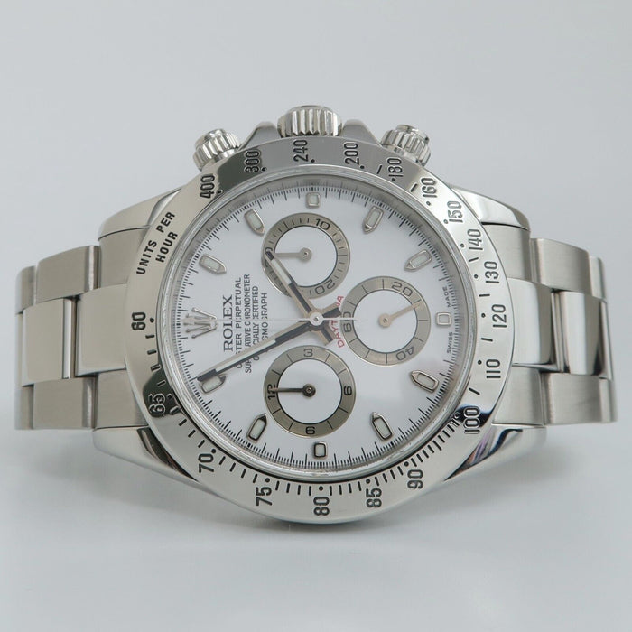 Rolex Daytona Stainless Steel White Dial Chronograph 40MM 116520