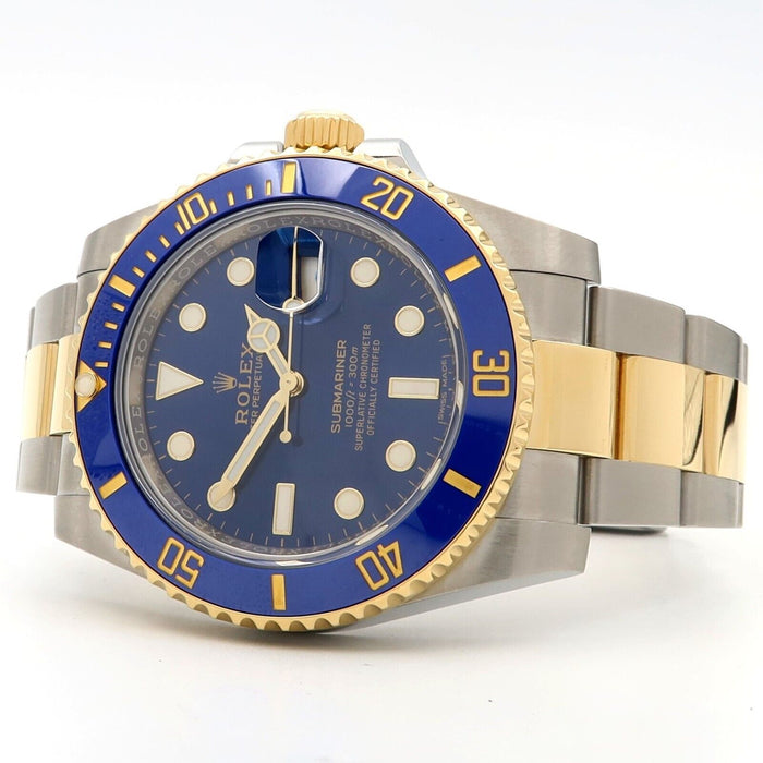 Rolex Submariner Date 18kt Yellow Gold & Steel Blue Dial 40MM 116613LB