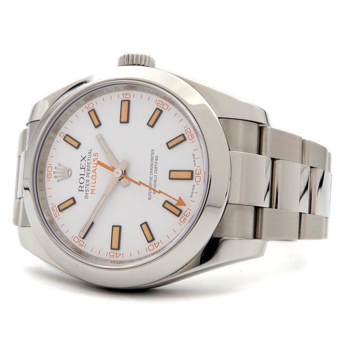 Rolex Milgauss White Dial Stainless Steel 40MM Automatic 116400