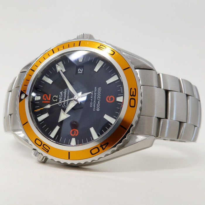 Omega Seamaster Planet Ocean Orange Bezel Black Dial 45MM Steel 2208.50