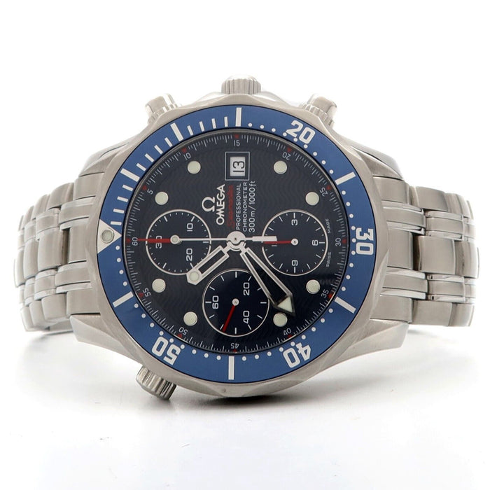 Omega Seamaster Diver Chronograph Blue Dial Automatic Steel 41.5MM 2225.80