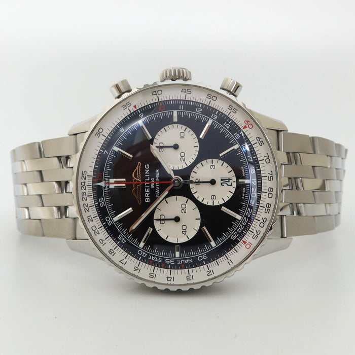 Breitling Navitimer B01 Chrono 46MM Black Dial Stainless Steel Automatic AB0137