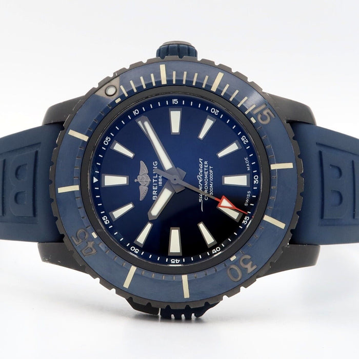 Breitling Superocean Blue Dial Automatic Black Titanium/Rubber 48MM V17369