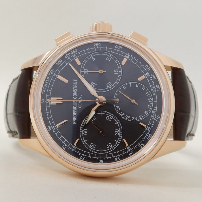 Frederique Constant Flyback Chrono Automatic Grey Dial 18K Rose Gold FC-760DG4H4