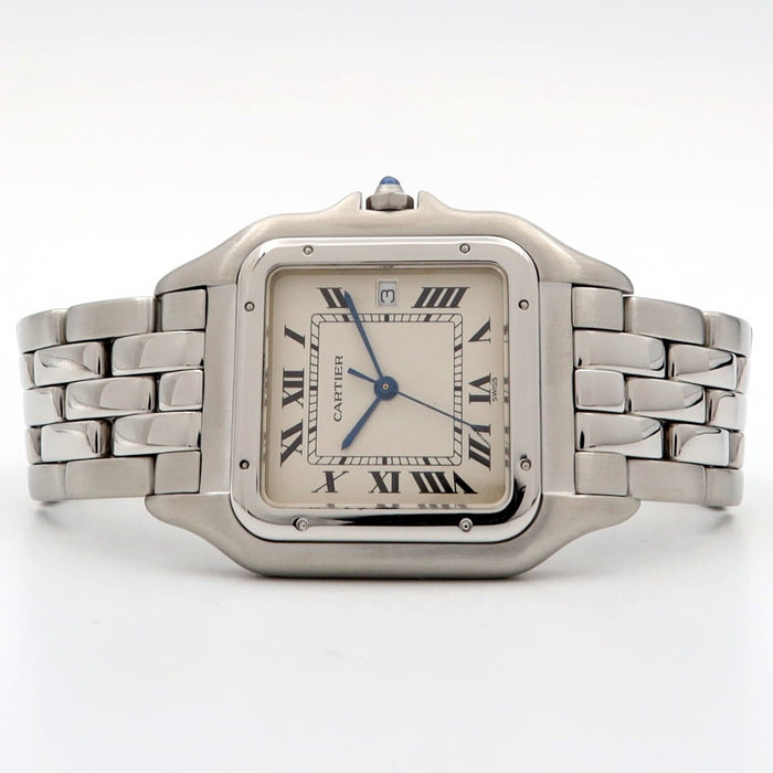 Cartier Panthere Jumbo Stainless Steel 29MM Quartz Silver Dial W25032P5