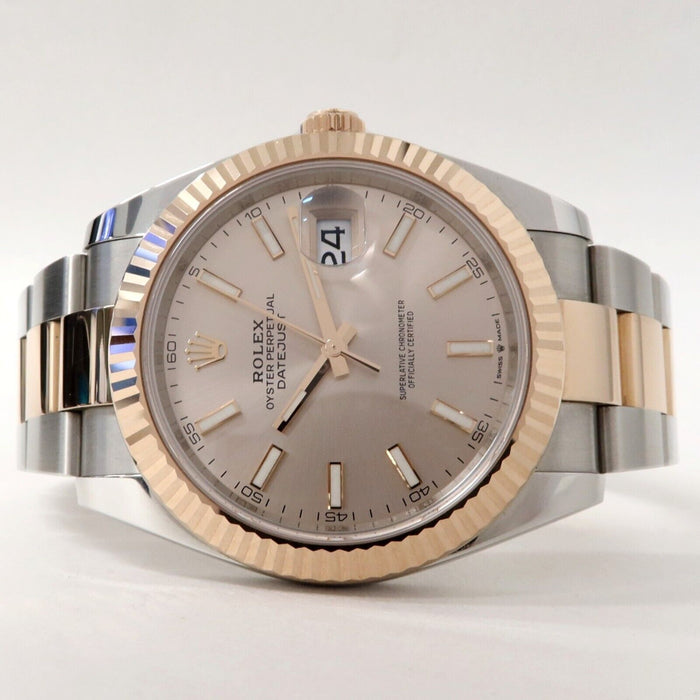 Rolex Datejust 41 Rose Dial 18K Rose Gold & Stainless Steel Oyster 126331