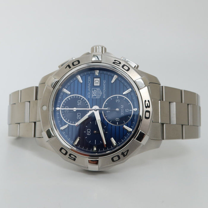 TAG Heuer Aquaracer Blue Dial Chronograph 42MM Automatic Steel 300M CAP2112-0