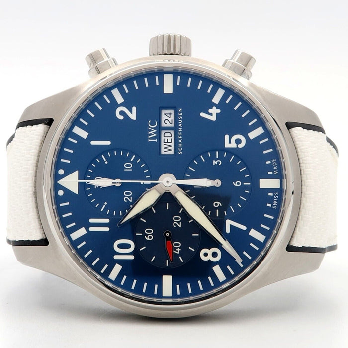 IWC Pilot Le Petit Prince Blue Dial Chronograph Automatic Stainless Steel IW37